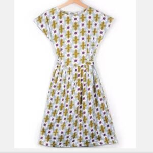 Circus Retro Tile Floral Tie Back Dress